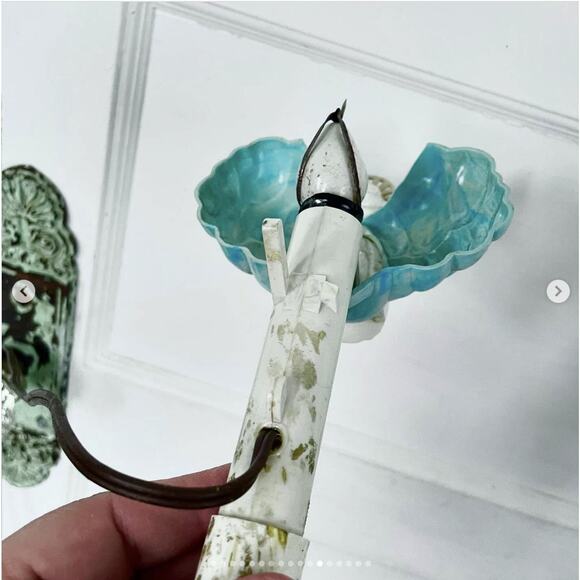 Vtg Christmas Angel Heavenly Reflecting Light Tree Topper Reflector UNTESTED - Picture 8 of 10